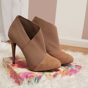 Jessica Simpson Taupe Suede booties.    #2
